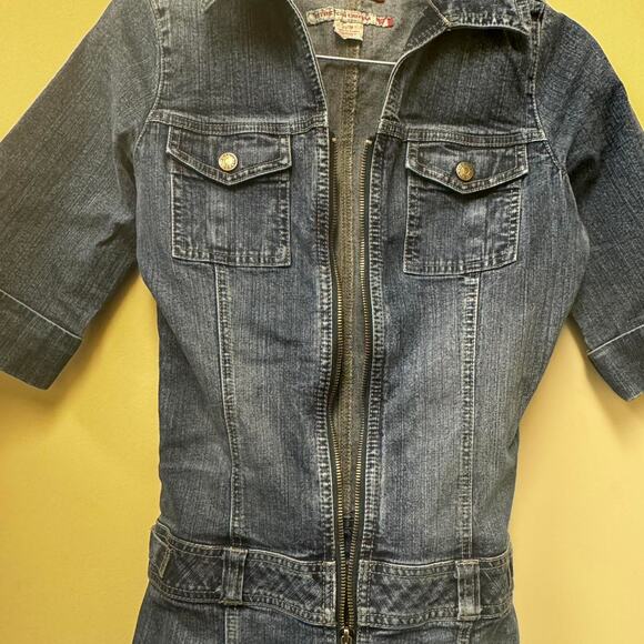 Guess y2k denim zip up jumpsuit - Picture 4 of 8